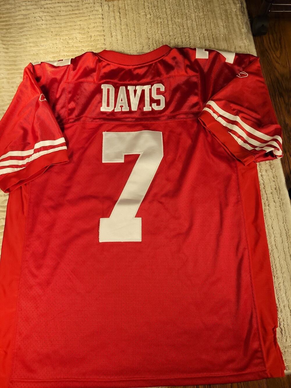 Reebok Davis San Francisco 49ers Football Jersey Mens Size 52 XL Adult